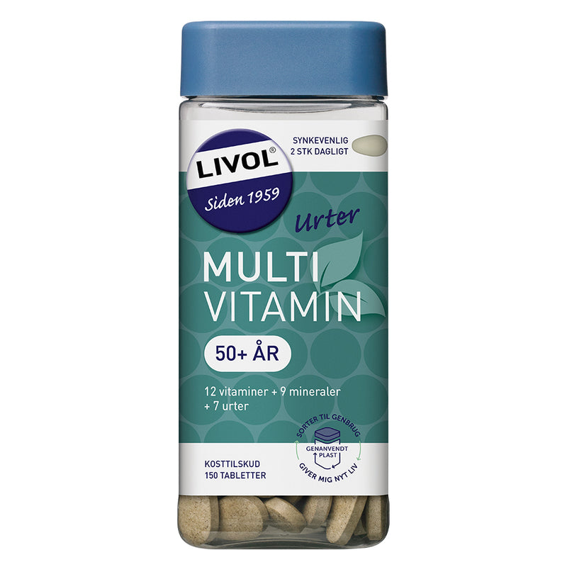Livol Multivitamin med urter 50+ (150 stk)