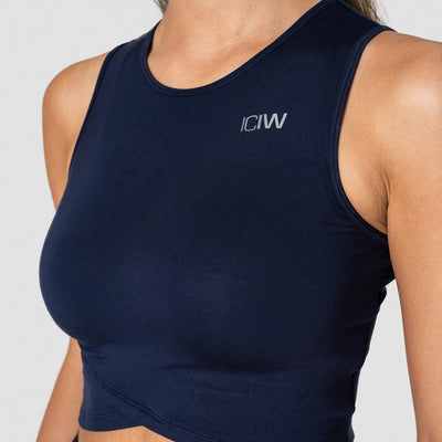 ICANIWILL Nimble Cropped Tank – Space Blue