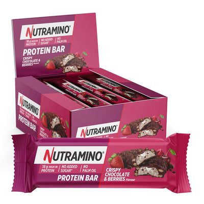 Nutramino Protein Bar - Crispy Chocolate & Berries (12x 55g)