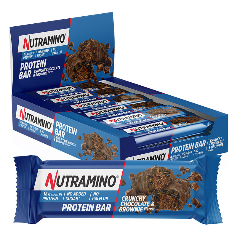 Nutramino Protein Bar - Crunchy Chocolate & Brownie (12x55g)