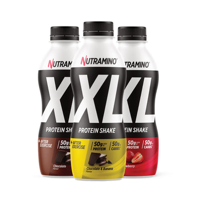 Nutramino XL Protein Shake - Bland Selv (3x 475ml)