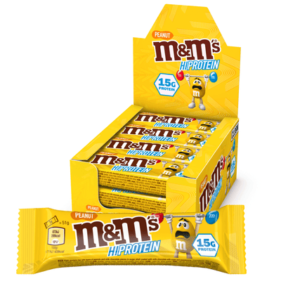 M&M's Hi Protein Bar Peanut (12x51g) - MuscleHouse.dk