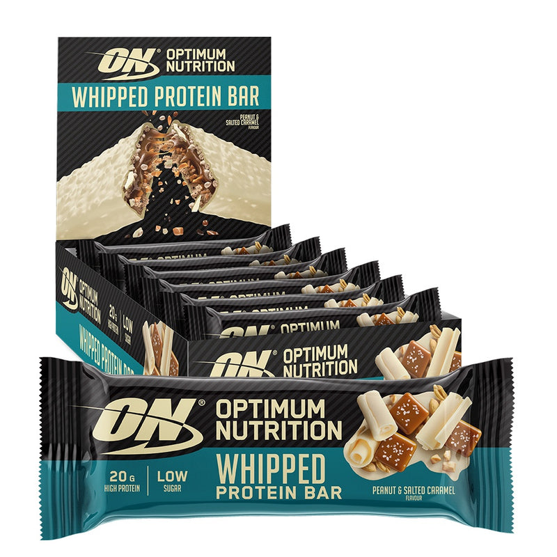 Optimum Nutrition Whipped Protein Bar - Peanut & Salted Caramel (10x68g)