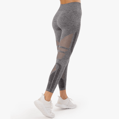 ICANIWILL Queen Mesh 7/8 Tights Grey Melange Wmn