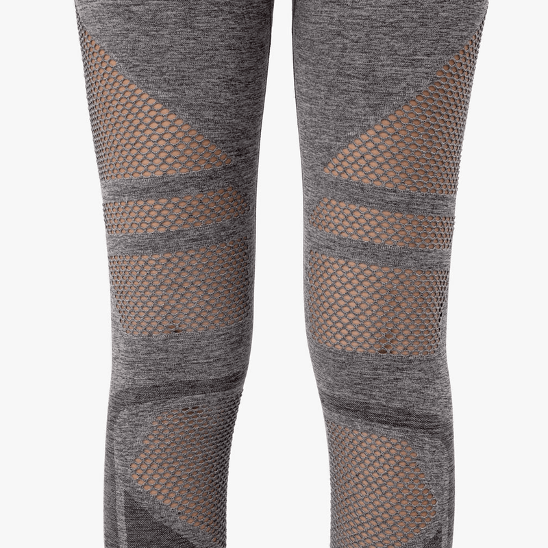 ICANIWILL Queen Mesh 7/8 Tights Grey Melange Wmn