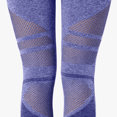 ICANIWILL Queen Mesh 7/8 Tights Sky Blue Melange Wmn