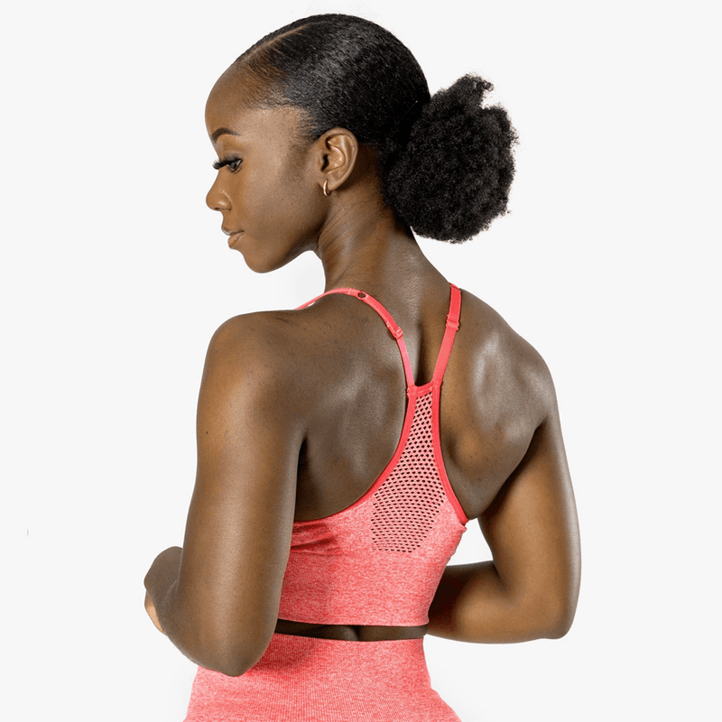 ICANIWILL Queen Mesh Sports Bra Pink Melange