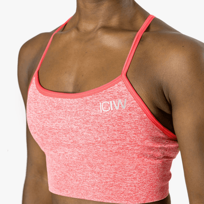 ICANIWILL Queen Mesh Sports Bra Pink Melange