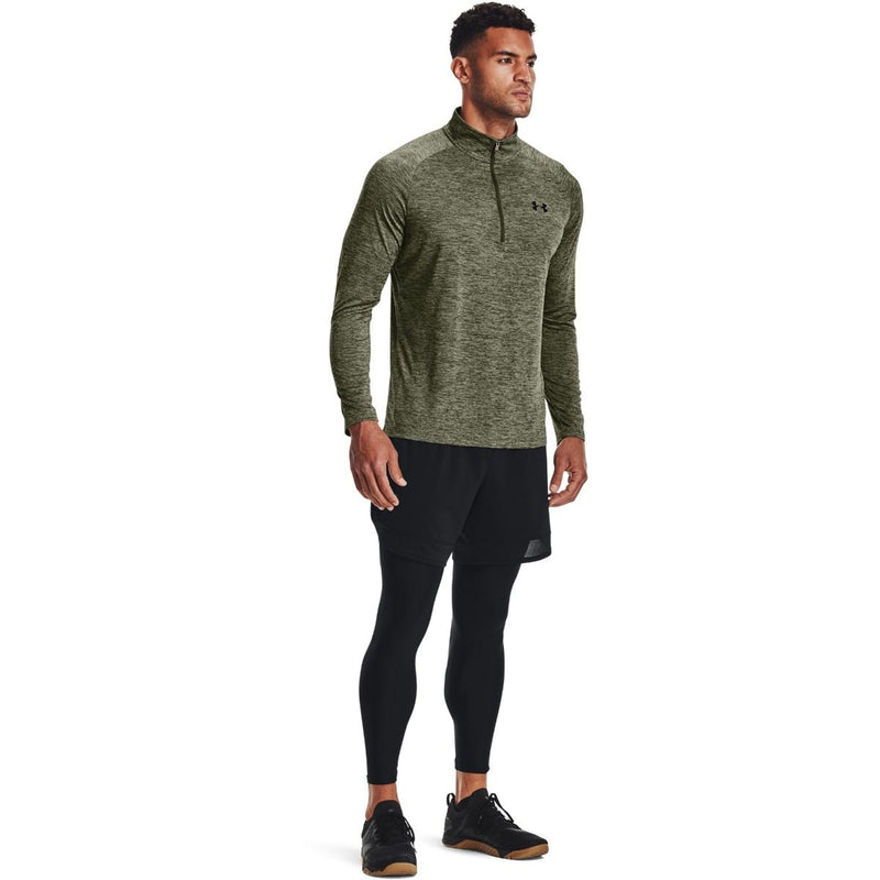 Under Armour Tech 2.0 1/2 Zip - Marine Green/Black