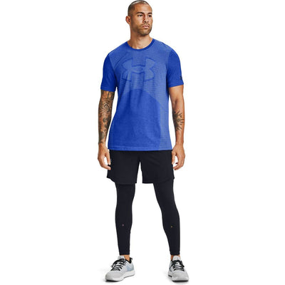 Under Armour Seamless Logo Short Sleeve Emotion Blue