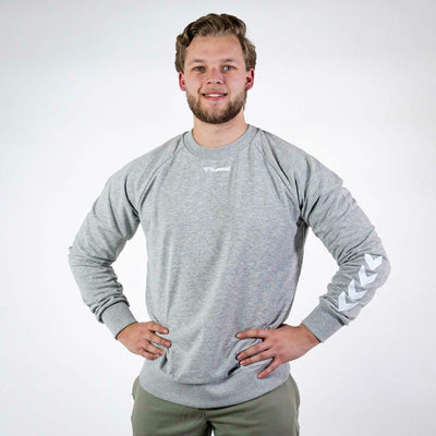 Hummel ISAM Sweatshirt – Grey Melange - Musclehouse.dk