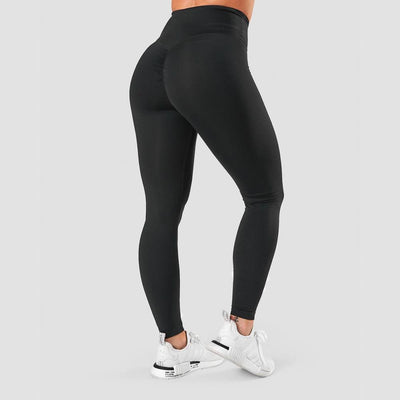 ICANIWILL Scrunch V-Shape Tights Black Wmn