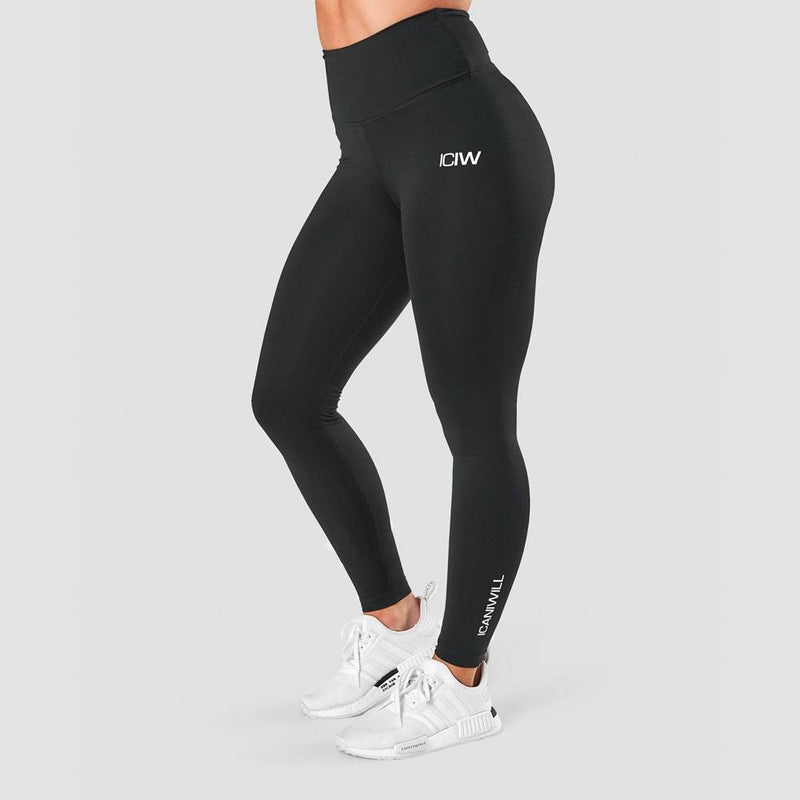 ICANIWILL Scrunch V-Shape Tights Black Wmn