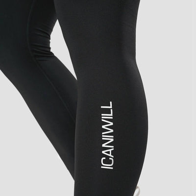ICANIWILL Scrunch V-Shape Tights Black Wmn