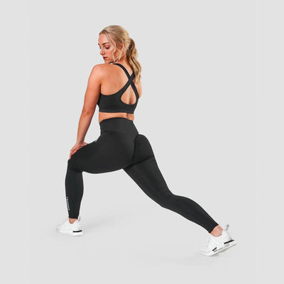 ICANIWILL Scrunch V-Shape Tights Black Wmn