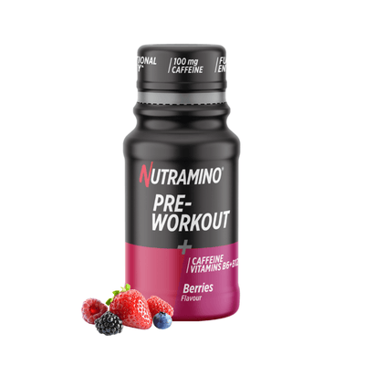 Nutramino +Pro Pre-Workout Shots Berries 60ml (1 stk.) - MuscleHouse.dk