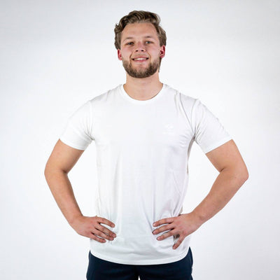 Hummel SIGGE T-shirt S/S – White - Musclehouse.dk