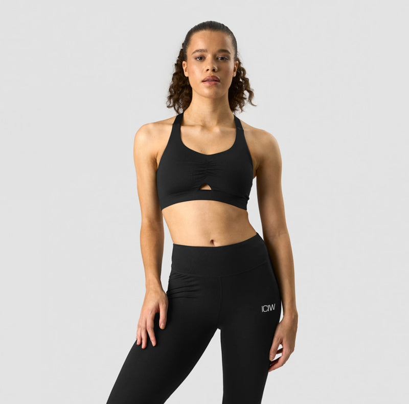 ICANIWILL Scrunch Adjustable Sports bra Black