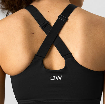 ICANIWILL Scrunch Adjustable Sports bra Black