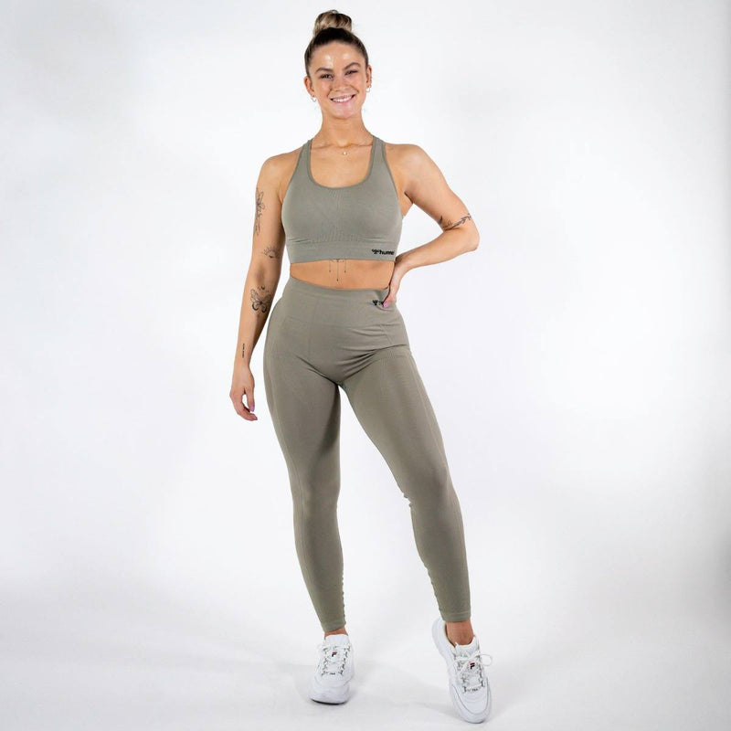 Hummel TIF Seamless Sports Top – Vetiver