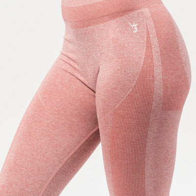 V3 Apparel Excel Seamless Scrunch Leggings - Pink