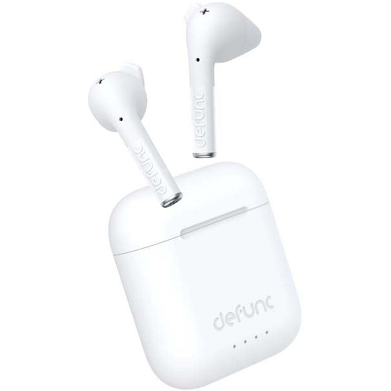 DeFunc TRUE TALK trådløse BT-hovedtelefoner - Hvid