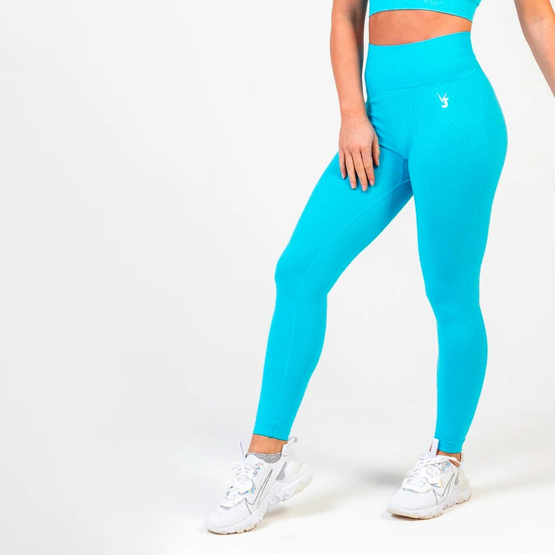 V3 Apparel Uplift Seamless Leggings - Aqua Blue Marl