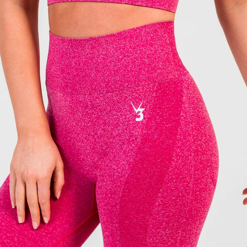 V3 Apparel Uplift Seamless Leggings - Pink Berry Marl