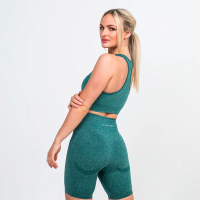 V3 Apparel Uplift Seamless Sports Bra - Emerald Marl