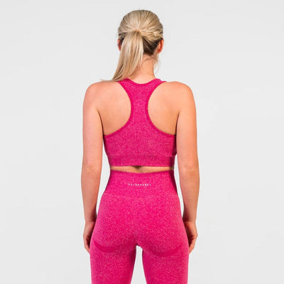 V3 Apparel Uplift Seamless Sports Bra - Pink Berry Marl