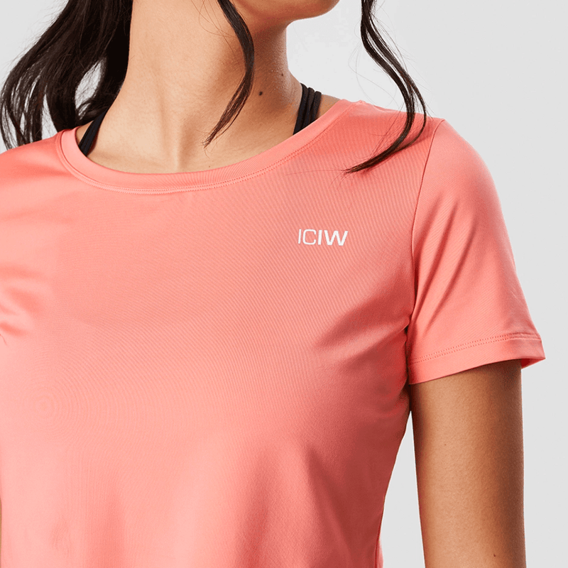 ICANIWILL Training Crop Top Coral Wmn